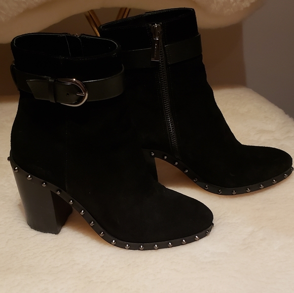 Michael Kors Suede black studded booties - Picture 11 of 11